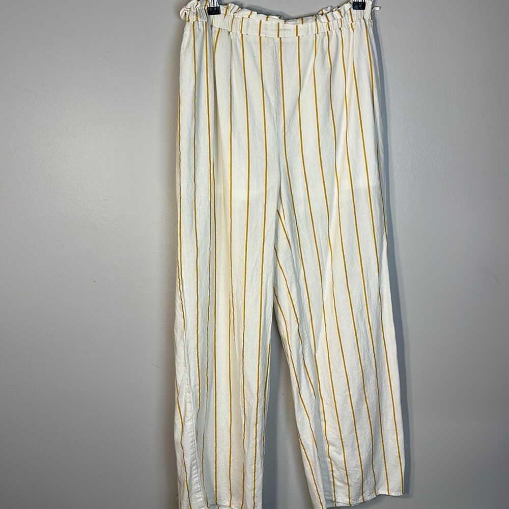 Wide Leg Paper Bag Waist Women’s Pants lined causal boho cottage core fall